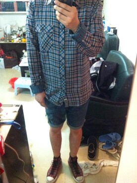 「Lafuma（ラフマ）のアイテム」を使った、Dasabala Limさん（メンズ・185cm）の春コーディネート