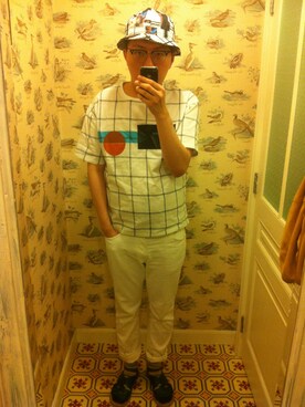 「hat」｜Dasabala Limさん（メンズ・185cm）の夏コーディネート