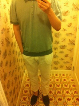 「white pants」｜Dasabala Limさん（メンズ・185cm）の秋コーディネート