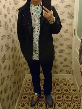 「Lafuma（ラフマ）のアイテム」を使った、Dasabala Limさん（メンズ・185cm）の春コーディネート