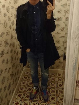 「cashmere」｜「アイテム（ジャケット/アウター）」を使った、Dasabala Limさん（メンズ・185cm）の冬コーディネート