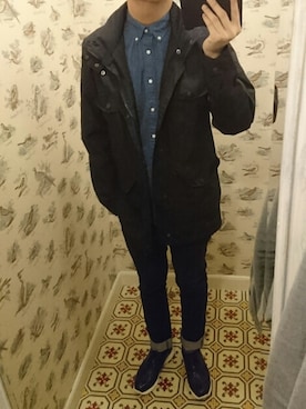 「Lafuma（ラフマ）のアイテム」を使った、Dasabala Limさん（メンズ・185cm）の冬コーディネート