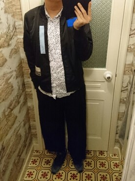 「5cm（ファイブシーエム）のアイテム（ジャケット/アウター）」を使った、Dasabala Limさん（メンズ・185cm）の冬コーディネート