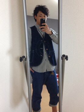 「BIG BILL（ビッグビル）のアイテム」を使った、Hiroさん（メンズ・171cm）の春コーディネート