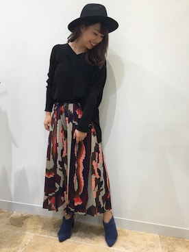 「OSMOSIS（オズモーシス）のアイテム（シューズ）」を使った、あゃさん（レディース・159cm）の秋コーディネート