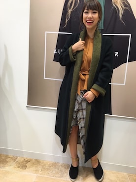 「OSMOSIS（オズモーシス）のアイテム（シューズ）」を使った、あゃさん（レディース・159cm）の秋コーディネート