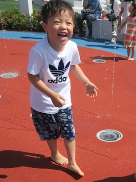 「Right-on（ライトオン）のアイテム（水着/着物・浴衣）」を使った、tomocafeさん（キッズ・110cm）の春コーディネート