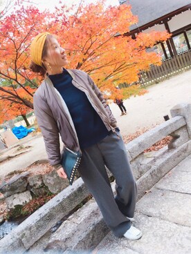 「CONVERSE（コンバース）のCONVERSE コンバース ジャック パーセル / JACK PURCEL（スニーカー）」を使った、yumiさん（レディース・160cm）の秋コーディネート