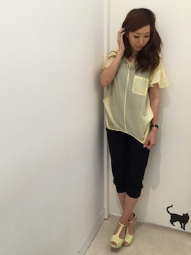 「actuel（アクチュエル）のアイテム」を使った、KOZUUさん（レディース・162cm）の夏コーディネート