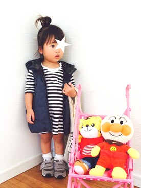 はるこは☻さん（キッズ・80cm）の秋コーディネート