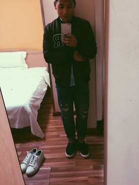 「TRE（-）のアイテム」を使った、东北种香蕉不熟さん（メンズ・175cm）の春コーディネート