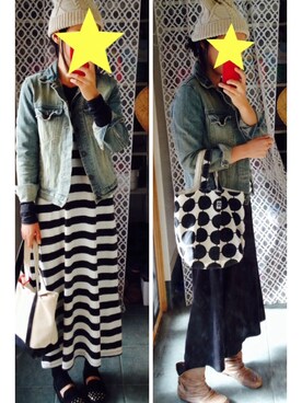 「UNIQLO（ユニクロ）のアイテム（トートバッグ、ブラック系）」を使った、tomokoさん（レディース・164cm）の秋コーディネート