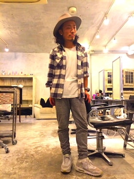 「nonnative（ノンネイティブ）のアイテム」を使った、BEBEAKIさん（メンズ・164cm）の春コーディネート