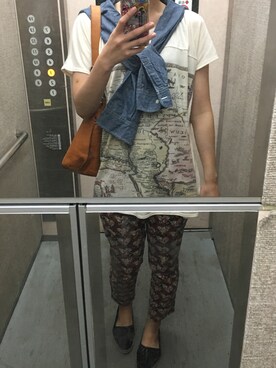 「PEAKS PEAK（ピークスピーク）のアイテム」を使った、きんめさん（レディース・163cm）の夏コーディネート