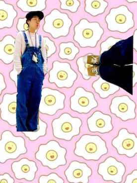 「ピンクニット」｜UMITHIN**さん（レディース・169cm）の冬コーディネート