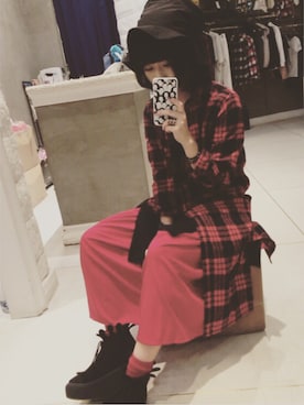 「diddlediddle（ディドルディドル）のアイテム（帽子）」を使った、JOMAさん（レディース・154cm）の秋コーディネート