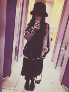 「SELECT.（セレクト）のアイテム（帽子）」を使った、JOMAさん（レディース・154cm）の秋コーディネート