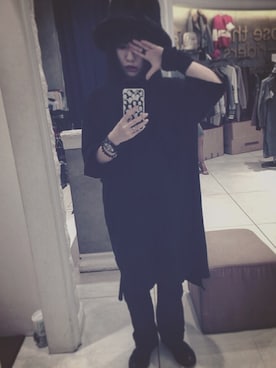 「SELECT.（セレクト）のアイテム（帽子）」を使った、JOMAさん（レディース・154cm）の冬コーディネート