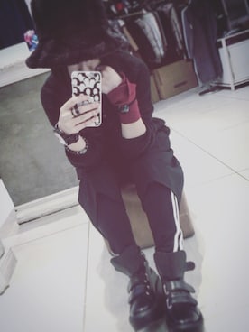 「SELECT.（セレクト）のアイテム（帽子）」を使った、JOMAさん（レディース・154cm）の冬コーディネート