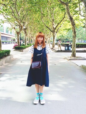 「holiday」｜「アイテム（パンプス）」を使った、ritaaaさん（レディース・161cm）の秋コーディネート