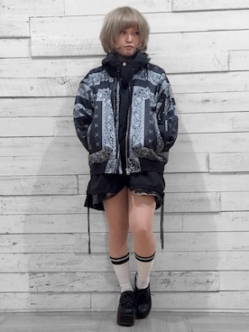 「PARADOX（パラドックス）のアイテム（ジャケット/アウター）」を使った、SUMOMOさん（レディース・148cm）の冬コーディネート