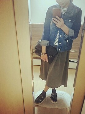 「D&G（ディーアンドジー）のアイテム（腕時計）」を使った、Risaさん（レディース・152cm）の夏コーディネート