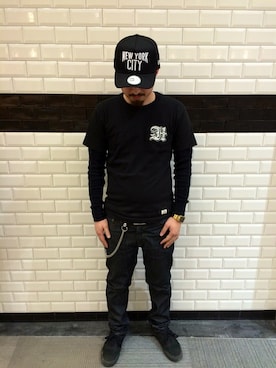 「Levi's」｜「アイテム（キャップ）」を使った、naoさん（メンズ・170cm）の春コーディネート