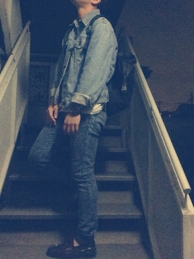 「MARC JACOBS」｜「アイテム（デニムジャケット）」を使った、ふぁまー📸さん（メンズ・174cm）の秋コーディネート