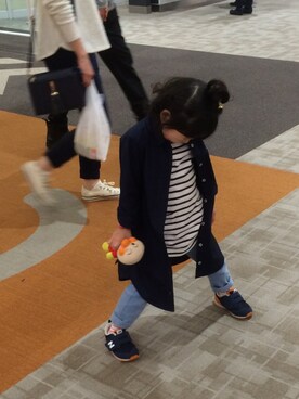 「UNIQLO（ユニクロ）のアイテム（チュニック）」を使った、Kjiiii3さん（キッズ・100cm）の春コーディネート