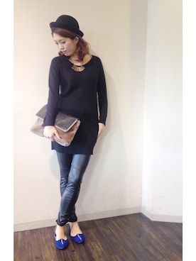 「#lowrysfarm」｜NYNY河原町三条さん（レディース・167cm）の冬コーディネート