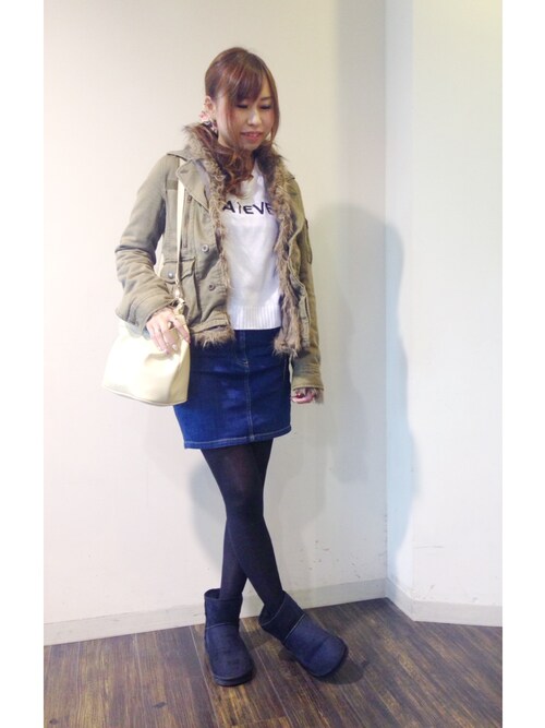 Nyny河原町三条 Nyny 河原町三条店 Moussyのデニムスカートを使ったコーディネート Wear