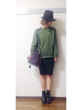 「Another Edition」｜「アイテム（ブーティ）」を使った、NYNY河原町三条さん（レディース・167cm）の冬コーディネート