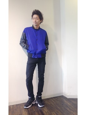 「黒パンツ」｜NYNY河原町三条さん（メンズ・172cm）の冬コーディネート