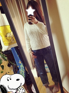 「SEVENDAYS=SUNDAY（セブンデイズサンデイ）のアイテム（エコバッグ/サブバッグ）」を使った、mpokosanさん（レディース・159cm）の冬コーディネート