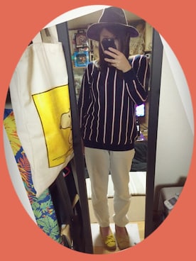 「3can4on（サンカンシオン）のアイテム（モカシン/デッキシューズ）」を使った、mpokosanさん（レディース・159cm）の冬コーディネート