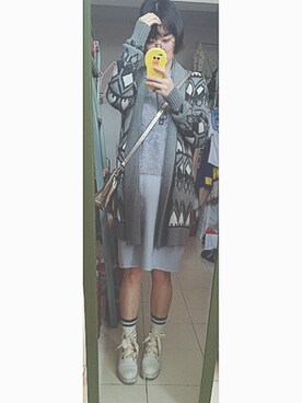 「OLD NAVY（オールドネイビー）のアイテム（フォーマルスーツ/小物）」を使った、木小树さん（レディース・160cm）の春コーディネート