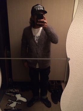 「ROUGH and RUGGED（ラフアンドラゲッド）のアイテム（パンツ）」を使った、tsuneさん（メンズ・167cm）の冬コーディネート