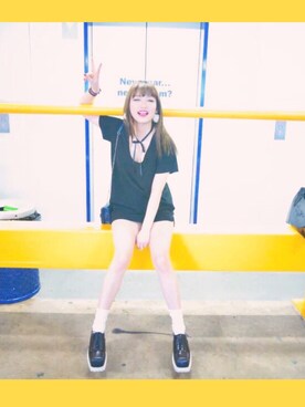 「Acne Studios（アクネストゥディオズ）のアイテム（その他シューズ）」を使った、TTTTnanaさん（レディース・160cm）の冬コーディネート