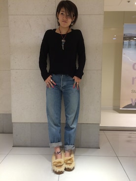 「handmade」｜「アイテム（モカシン/デッキシューズ）」を使った、ＭＡＲＩＫＯｕさん（レディース・164cm）の秋コーディネート