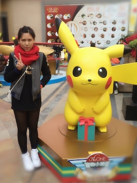 「pikachu」｜leungszeszeさん（レディース・165cm）の冬コーディネート