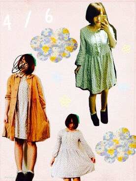 「Samansa Mos2（サマンサ モスモス）のアイテム（トレンチコート）」を使った、ゆきんこさん（レディース・155cm）の春コーディネート