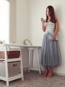 「tulle」｜「アイテム（バッグ）」を使った、MayChienさん（レディース・165cm）の夏コーディネート