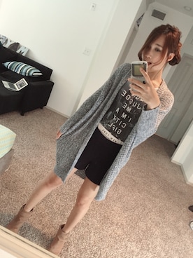 「shorts」｜「アイテム（その他アウター）」を使った、MayChienさん（レディース・165cm）の夏コーディネート