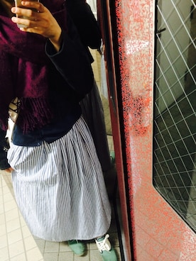 「AS as know as（エーエス アズノウアズ）のアイテム（その他アウター）」を使った、minaさん（レディース・162cm）の春コーディネート