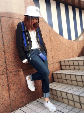 「スエット」｜日本さん（レディース・156cm）の春コーディネート