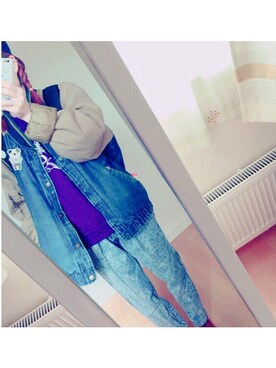 「LOST & FOUND（ロストアンドファウンド）のアイテム」を使った、あべまよさん（レディース・158cm）の春コーディネート