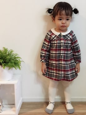 「sense of wonder（センスオブワンダー）のアイテム（レッグウェア）」を使った、ayatyannさん（キッズ・80cm）の秋コーディネート