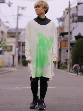 「レザーショーツ」｜mArUnさん（メンズ・185cm）の春コーディネート