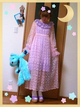 「マキシ丈ワンピ」｜ひとみさん（レディース・152cm）の夏コーディネート