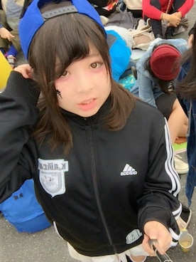 「アイテム（ジャージ）」を使った、ユッチさん（レディース・148cm・10代）の秋コーディネート